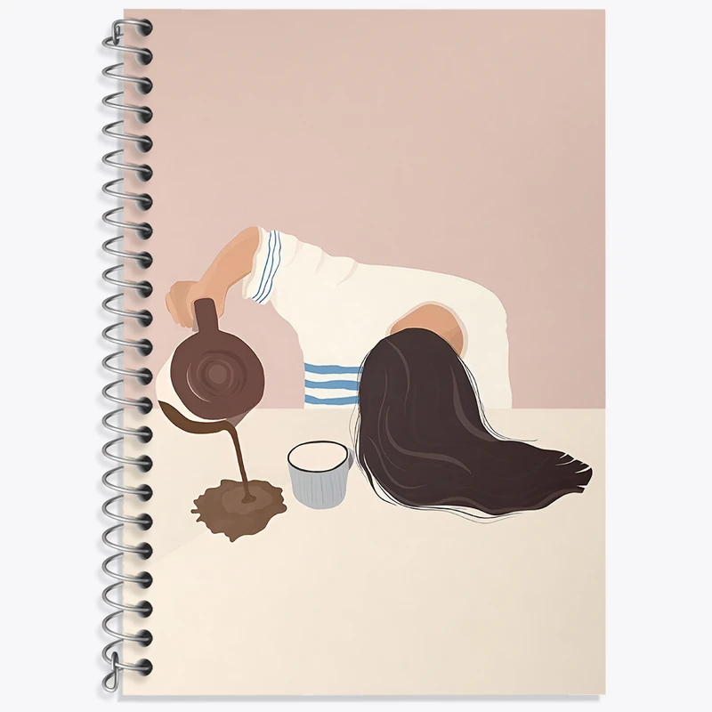 دفتر نت موسیقی 50 برگ خندالو طرح دخترانه مینیمال کد N2697