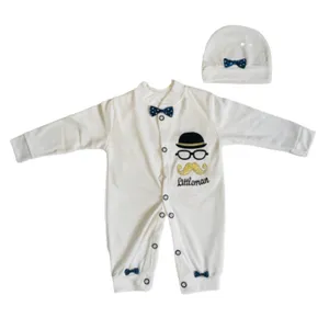 ست سرهمی و کلاه نوزادی  C1005