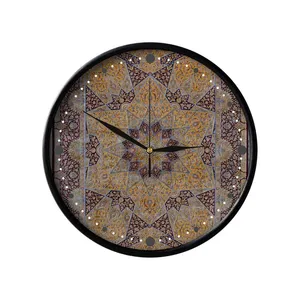 ساعت دیواری مدوپد طرح فرش قم گنبدی مدل C-Ghom035