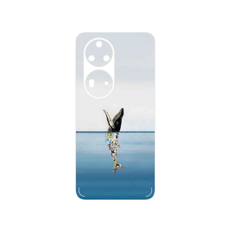 برچسب پوششی ماهوت مدل Collage of Sea Trash مناسب برای گوشی موبایل هوآوی P50 Pro