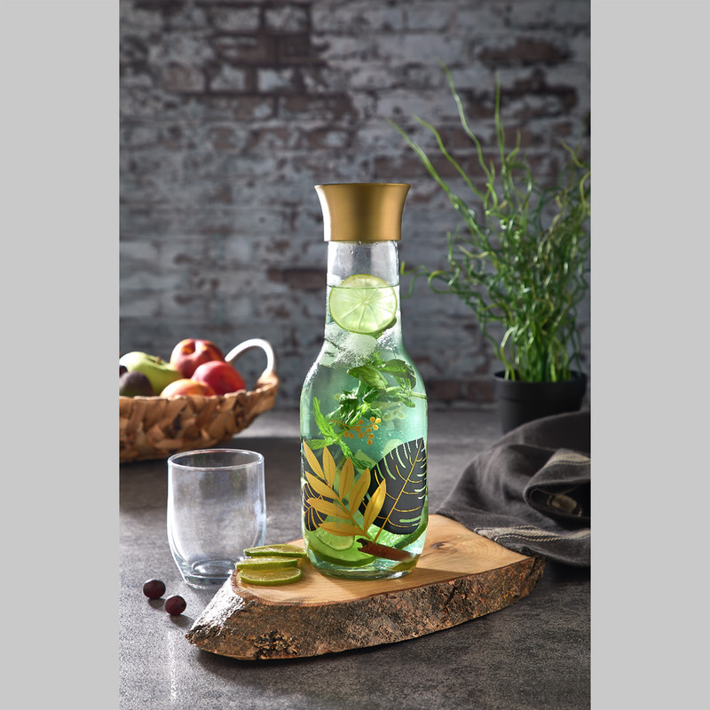 بطری هانه مدل گلدن برگ درب اتوماتیک کد HN-1749 بطری هانه مدل گلدن برگ درب اتوماتیک کد HN-1749