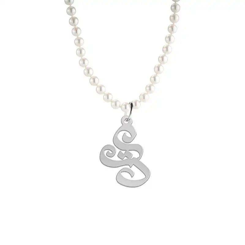 گردنبند نقره زنانه لیردا مدل اسم دریا morv sss 58