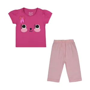 ست تی شرت و شلوار دخترانه سون پون مدل 1391731-88