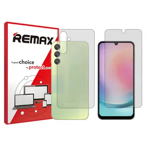 Remax HyGEL transparent display screen protector suitable for Samsung Galaxy A24 mobile phones along with the back of the phone