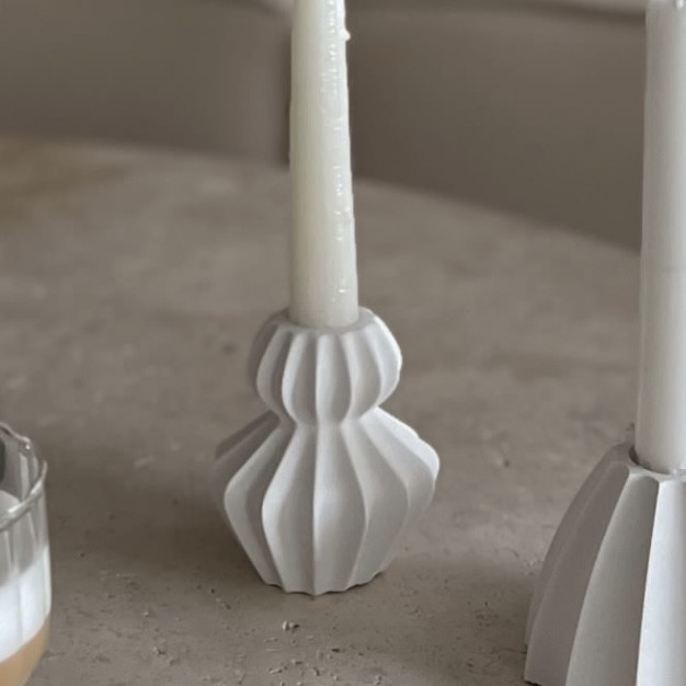 قالب سیلیکونی مدل جا شمعی شیار دار