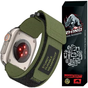 بند راینو مدل Tactical Nylon مناسب برای اپل واچ Ultra / Ultra 2 سایز 49 میلی متری