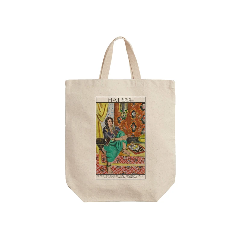 ساک خرید ترمه طراحان ایده مدل اودالیسک نشسته از ماتیس کد art0650 - S