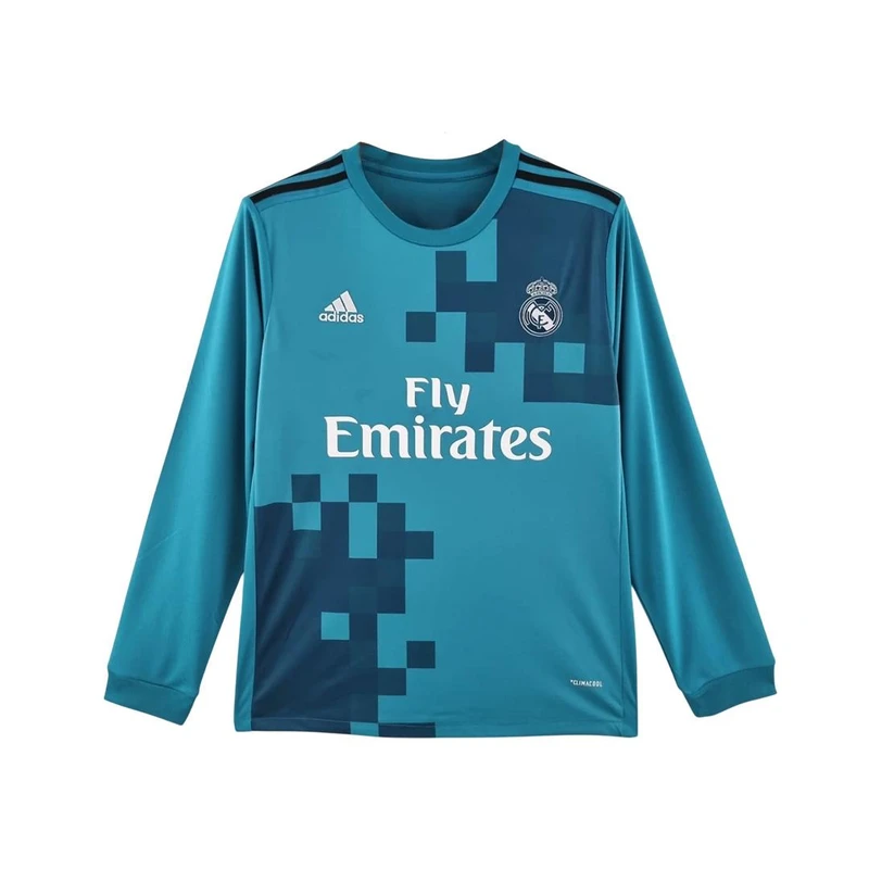 تیشرت ورزشی آستین بلند مردانه مدل رئال مادرید 2018