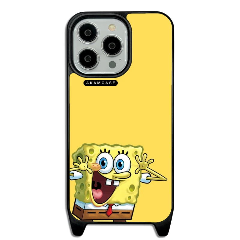 کاور آکام مدل AMC-WLA13PRO-SPONGE BOB11 مناسب برای گوشی موبایل اپل iPhone 13 Pro