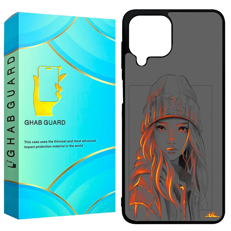 کاور قاب گارد طرح دخترانه مدل GCHPA224 مناسب برای گوشی موبایل سامسونگ Galaxy A22 4G / M22 4G / M32 4G