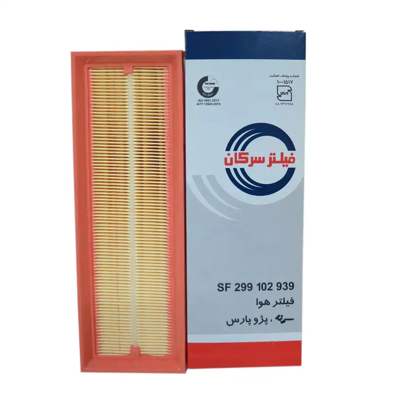 فیلتر هوا خودرو سرکان مدل SF939 به همراه فیلتر روغن و فیلتر کابین و فیلتر بنزین