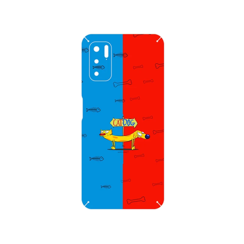 برچسب پوششی ماهوت مدل CatDog مناسب برای گوشی موبایل شیائومی Redmi Note 10 5G