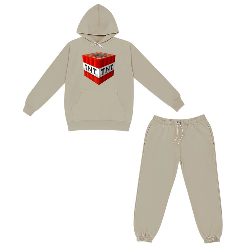 ست هودی و شلوار راحتی بچگانه مدل تی ان تی 