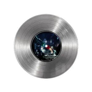 تابلو نیپ آرت طرح دیسک گرامافون مدل 9195 فریم نقره ای