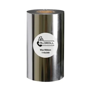   ریبون پرینتر لیبل زن الورول مدل WAX 110mm x 300m