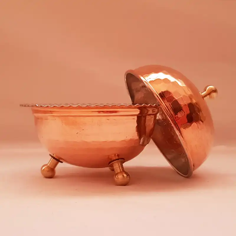 قندان مسی مدل toopi