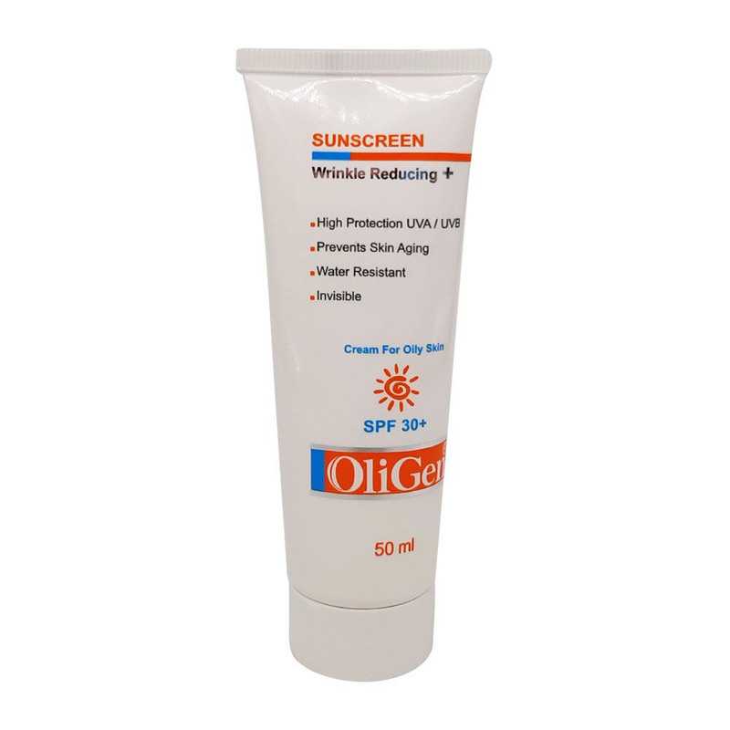 کرم ضد آفتاب بدون رنگ الی ژن SPF 30 مدل wrinkle reduce مناسب پوستهای چرب حجم 50 میلیلیتر کرم ضد آفتاب بدون رنگ الی ژن SPF 30 مدل wrinkle reduce مناسب پوستهای چرب حجم 50 میلیلیتر