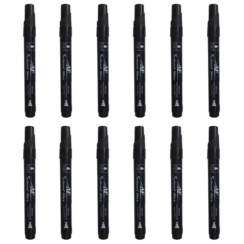 ماژیک وایت برد اسکول مکس مدل AF2050 بسته 12 عددی