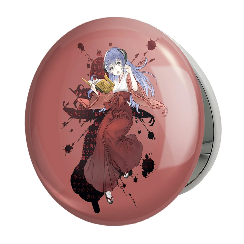 آینه جیبی خندالو طرح هانیو انیمه هیگوراشی وقتی اشک می ریزد مدل تاشو کد 18144 