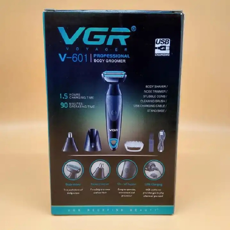 ماشین اصلاح موی صورت و بدن وی جی ار مدل V-601 ماشین اصلاح موی صورت و بدن وی جی ار مدل V-601