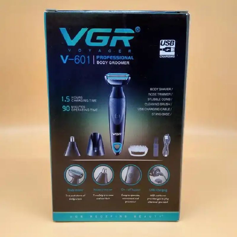 ماشین اصلاح موی صورت و بدن وی جی ار مدل V-601 - - 6