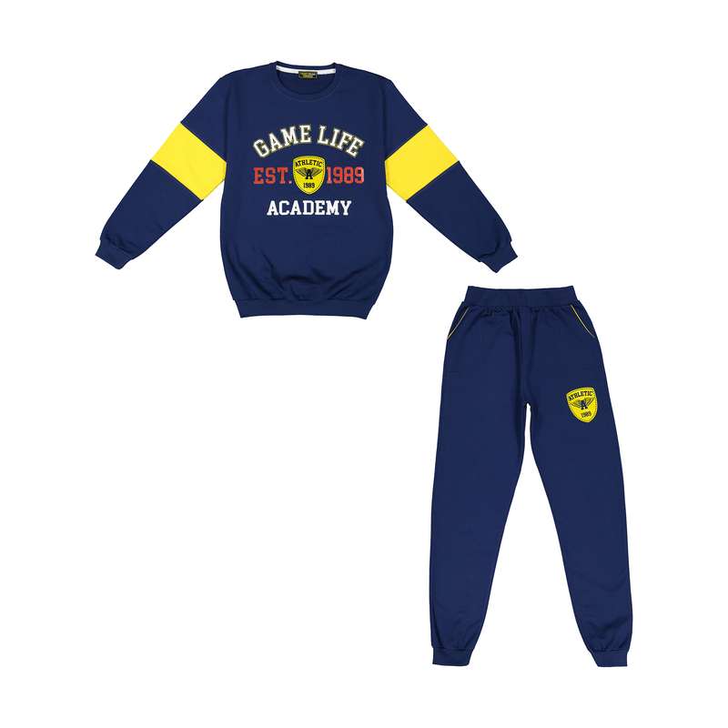 ست سویشرت و شلوار پسرانه خرس کوچولو مدل 2011264-79