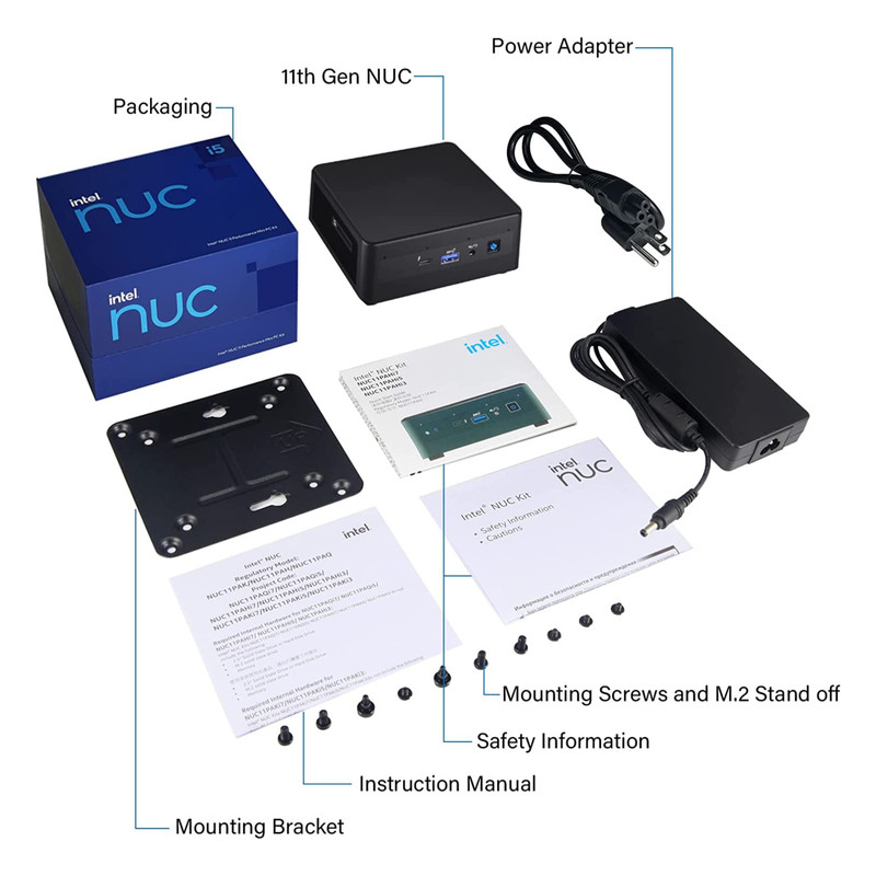 کامپیوتر کوچک اینتل مدل NUC11PAHi70Z-BOX