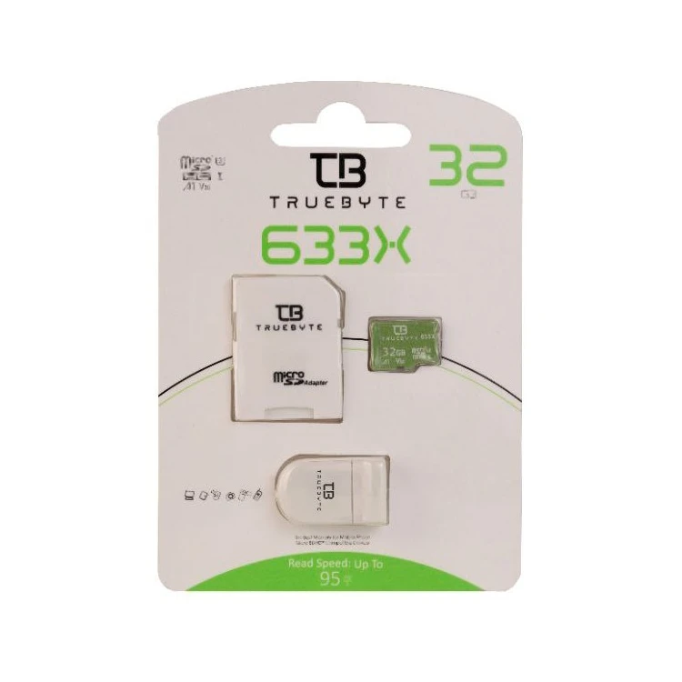 کارت حافظه microSDHC تروبایت مدل A1-V30-633X کلاس 10 استاندارد UHS-I U3 سرعت UHS-I U3 سرعت 95MBps ظرفیت 32 گیگابایت به همراه آداپتور SD و کارت خوان عکس شماره 5