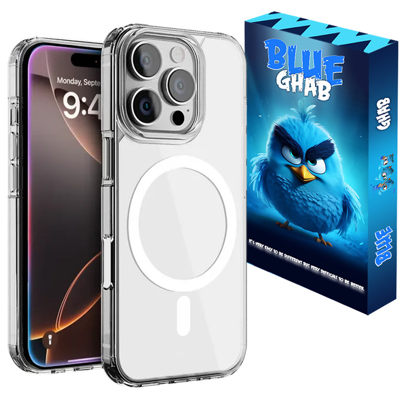 کاور بلو قاب مدل مگ سیف کد 01 مناسب برای گوشی موبایل اپل iPhone 16 Pro