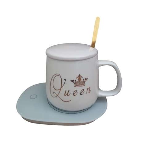 ماگ حرارتی مدل Queen به همراه صفحه گرمکن برقی 