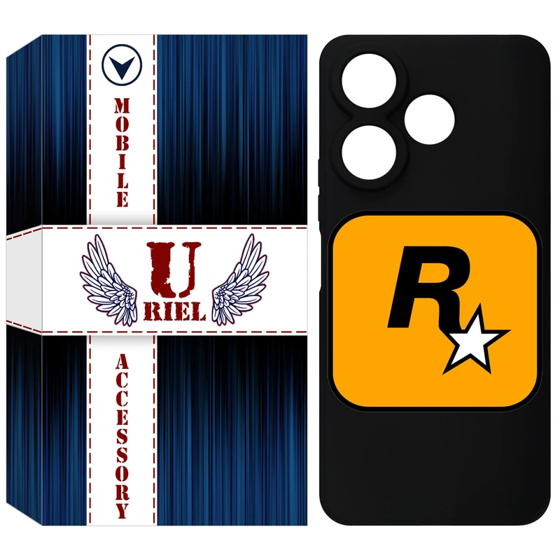 کاور یوریل قاب مدل KSH کد 54 طرح راک استار مناسب برای گوشی موبایل شیائومی Redmi 13 4G / Redmi 13 5G / Poco M6 4G