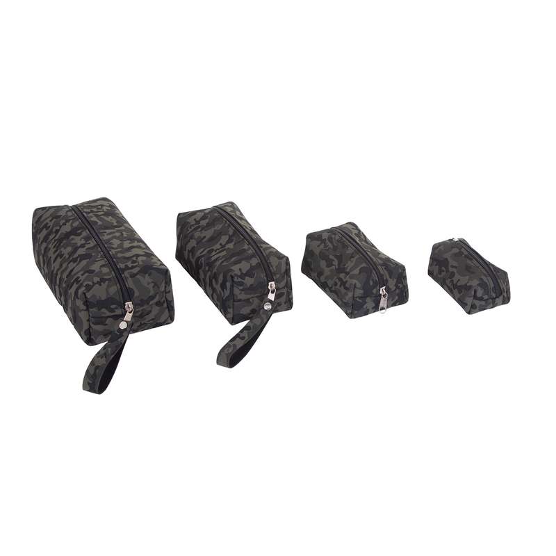 کیف لوازم آرایش زنانه مدل ارتشی مجموعه 4 عددی