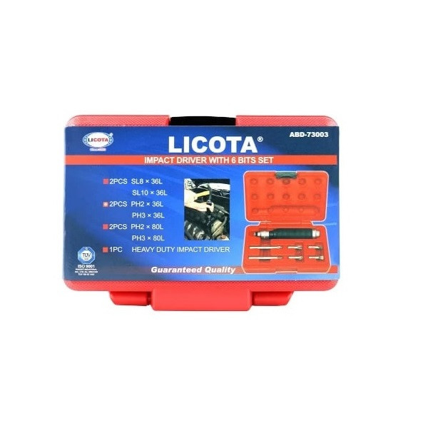 پیچ گوشتی ضربه خور لیکوتا مدل ABD-73003 بسته 7 عددی پیچ گوشتی ضربه خور لیکوتا مدل ABD-73003 بسته 7 عددی
