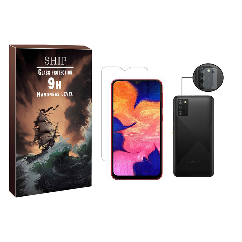  محافظ صفحه نمایش شیپ مدل SDHP-01 مناسب برای گوشی موبایل سامسونگ Galaxy A02s به همراه محافظ لنز