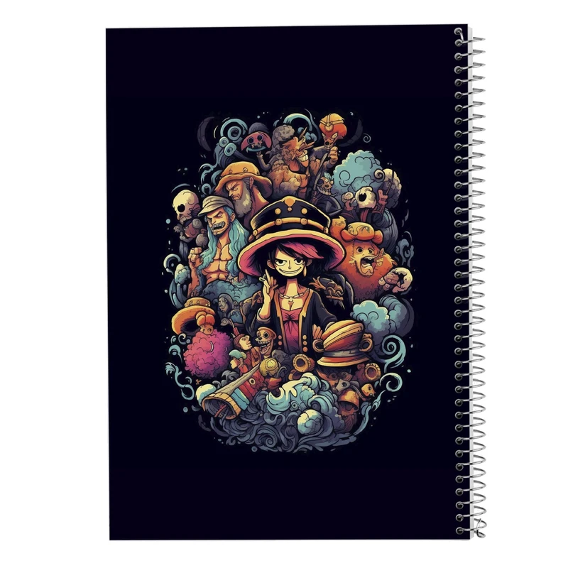 دفتر مشق 100 برگ مدوپد مدل وان پیس One Piece کد DF10689