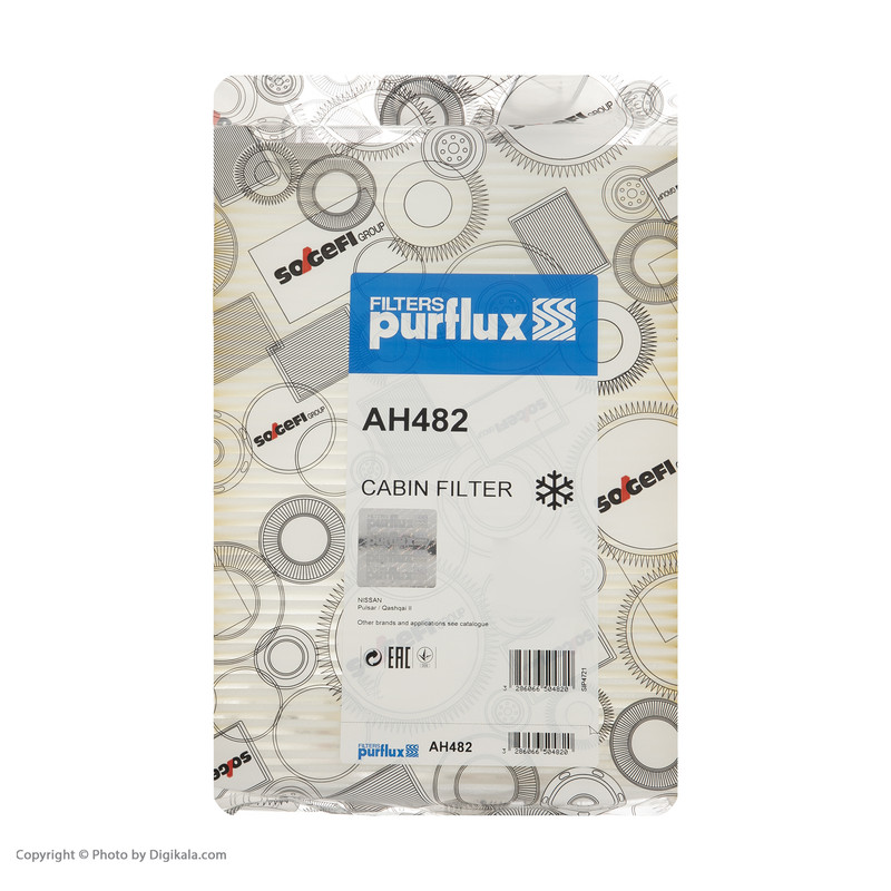 فیلتر کابین خودرو پرفلاکس مدل AH482 مناسب برای رنو تالیسمان