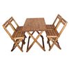 میز و صندلی ناهارخوری چهار نفره مدل تاشو مجموعه 5 عددی