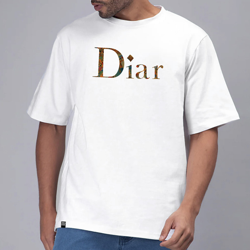 تی شرت اورسایز آستین کوتاه مردانه زگماک مدل دیار-Diar