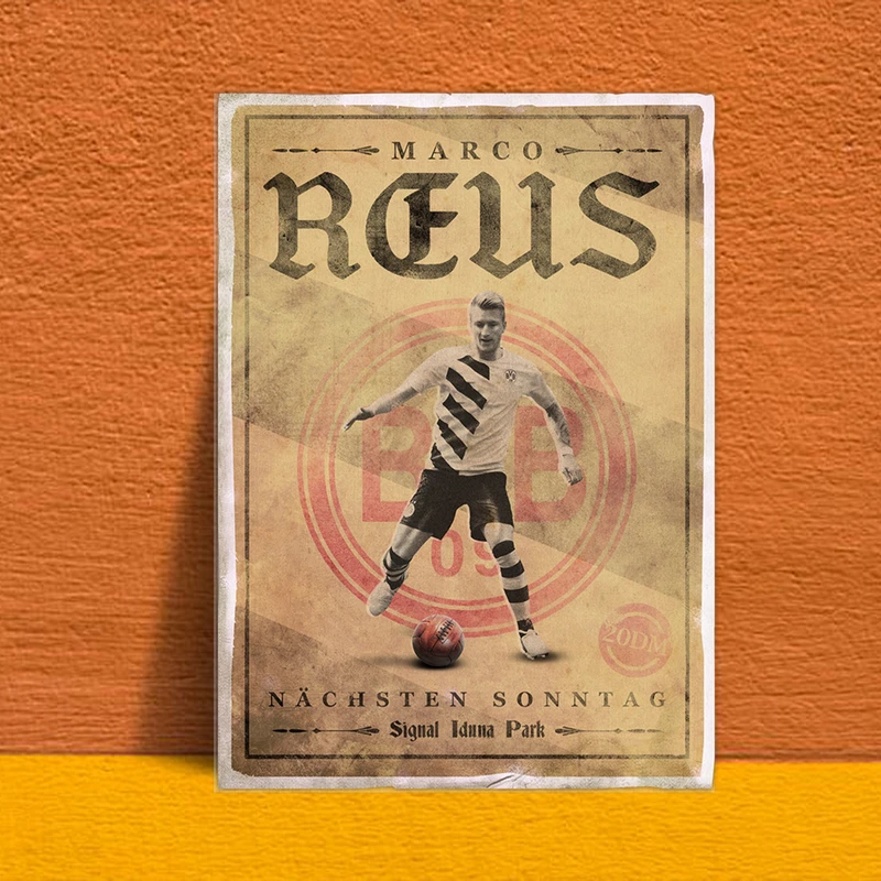 تابلو شاسی طرح پوستر ورزشی مدل مارکو رویس کد FS50