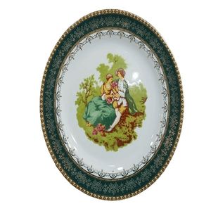 بشقاب غذاخوری چینی پردیس کاشان مدل لیلی و مجنون بسته 6 عددی