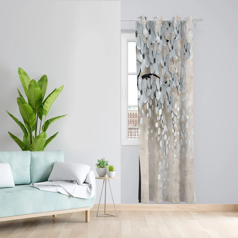 پرده مدل مخمل پانچی کد 1295سایز 140x200 سانتی متر