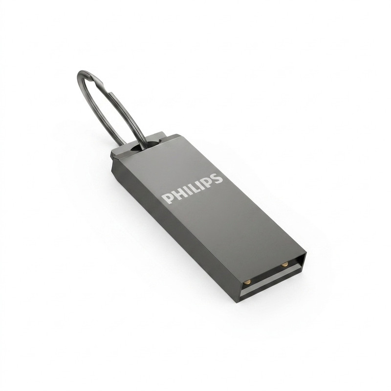 فلش مموری 64 گیگابایت فیلیپس مدل FM21UA-B با رابط USB 2.0، سرعت خواندن 30 و نوشتن 15 مگابایت بر ثانیه، سازگار با ویندوز، مک و لینوکس، بدنه ضد خش و ضد اثر انگشت
