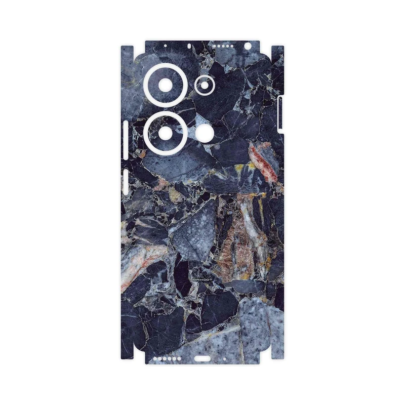 برچسب پوششی ماهوت مدل Broken black marble-FullSkin مناسب برای گوشی موبایل شیائومی Redmi Note 13 Pro 4G