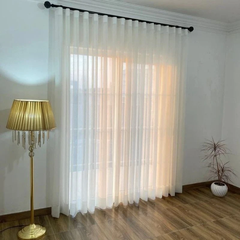 پرده مدل حریر شاین دوخت مینیمال سایز 280×300 سانتی‌ متر