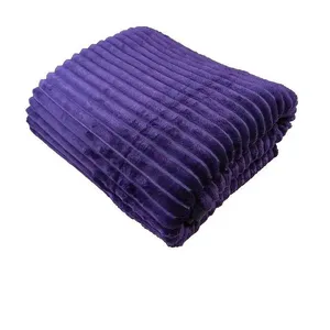 پتو مسافرتی طرح راه راه چهار خونه سایز 200x150 سانتی متر