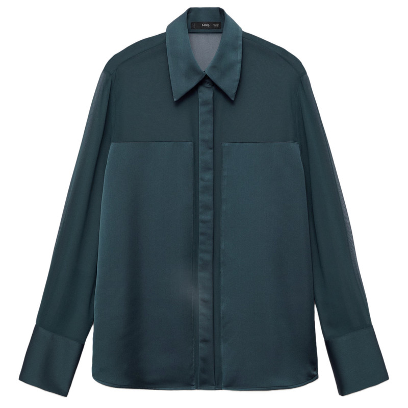 شومیز آستین بلند زنانه مانگو مدل 77069057