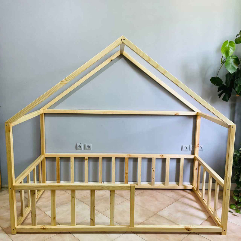 تخت خواب یک نفره روستیک دکور مدل BZ30 سایز 90x190 سانتی متر