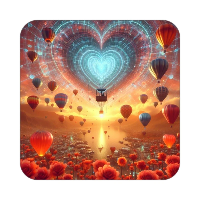 زیر لیوانی کاکتی مدل عاشقانه کد mp11737