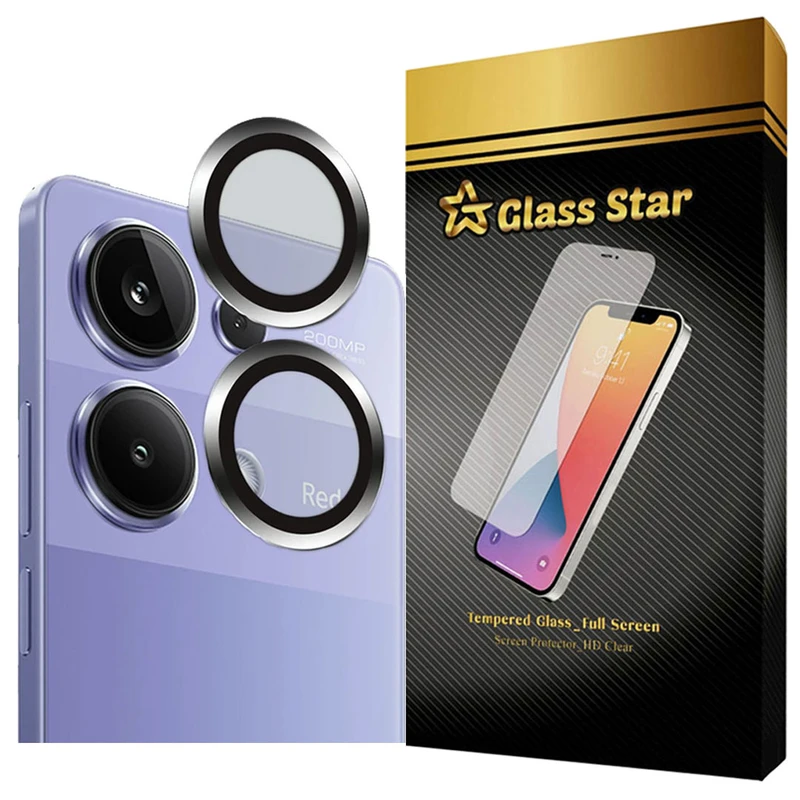 محافظ لنز دوربین گلس استار مدل RINGISLGS مناسب برای گوشی موبایل شیائومی Redmi Note 13 Pro 5G/ Poco X6 5G