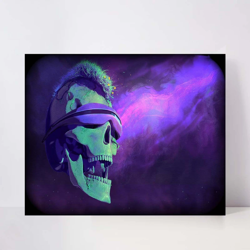 تابلو شاسی مدل blindfold skull کد S-11022